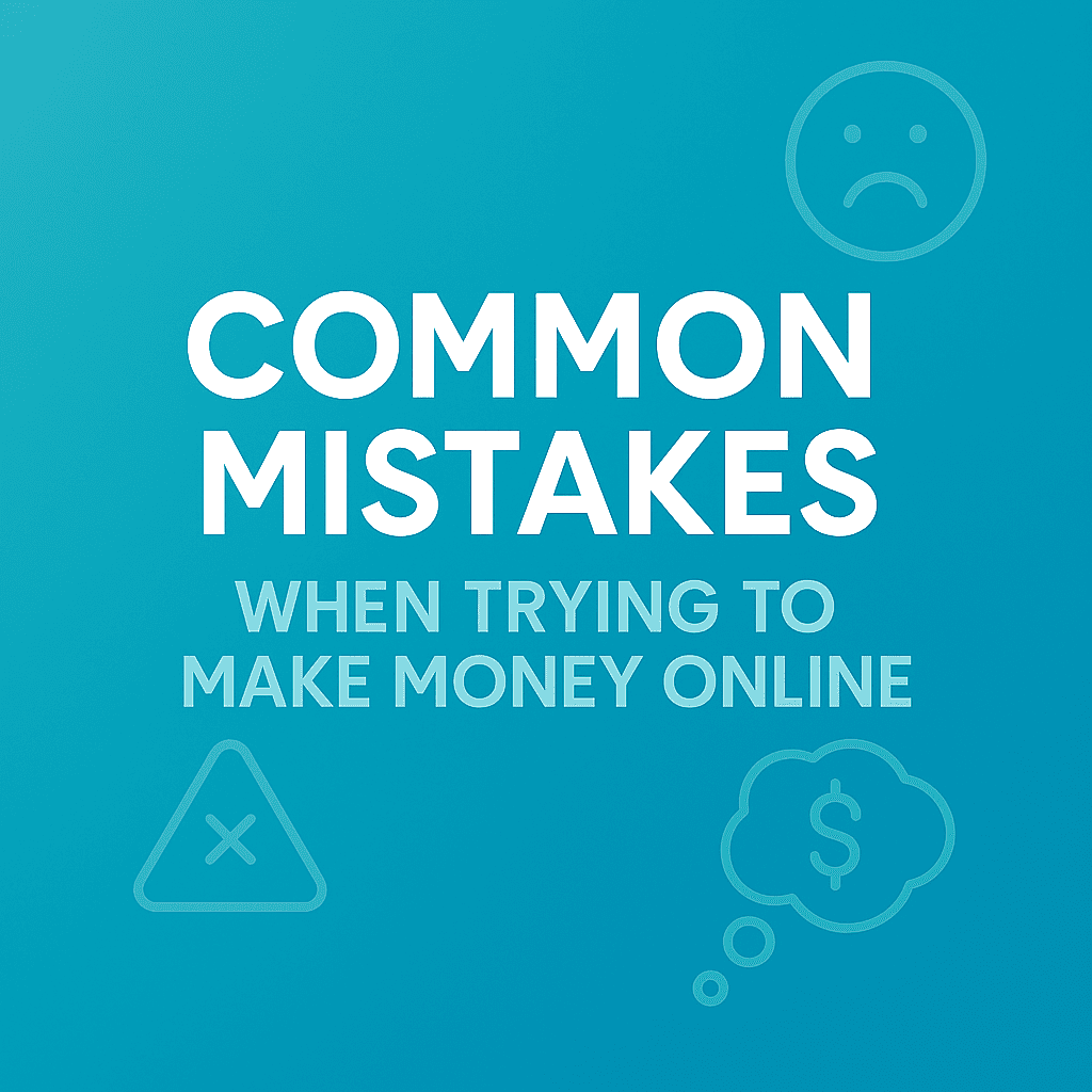 Common Mistakes When Trying to Make Money Online